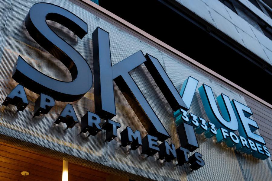 SkyVue apartments on Forbes Avenue.
