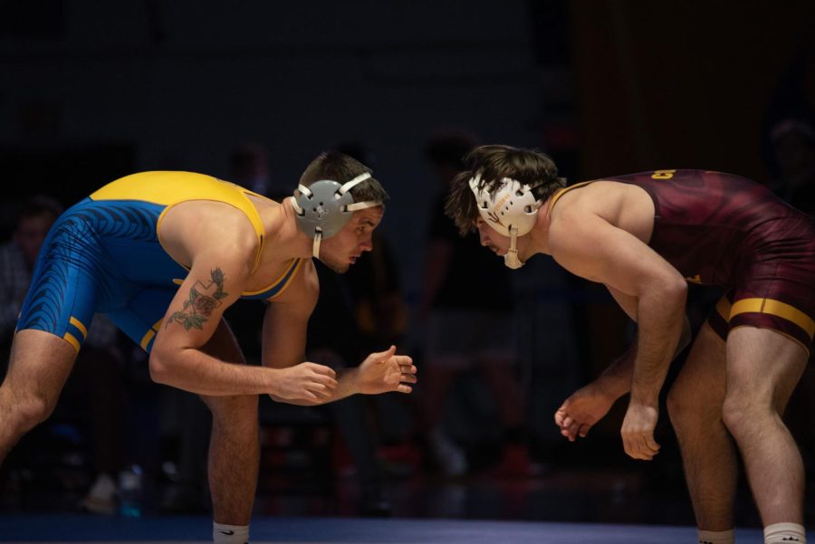 Pitt vs. Arizona State at a wrestling match on Jan. 14 at the Fitzgerald Field House. 