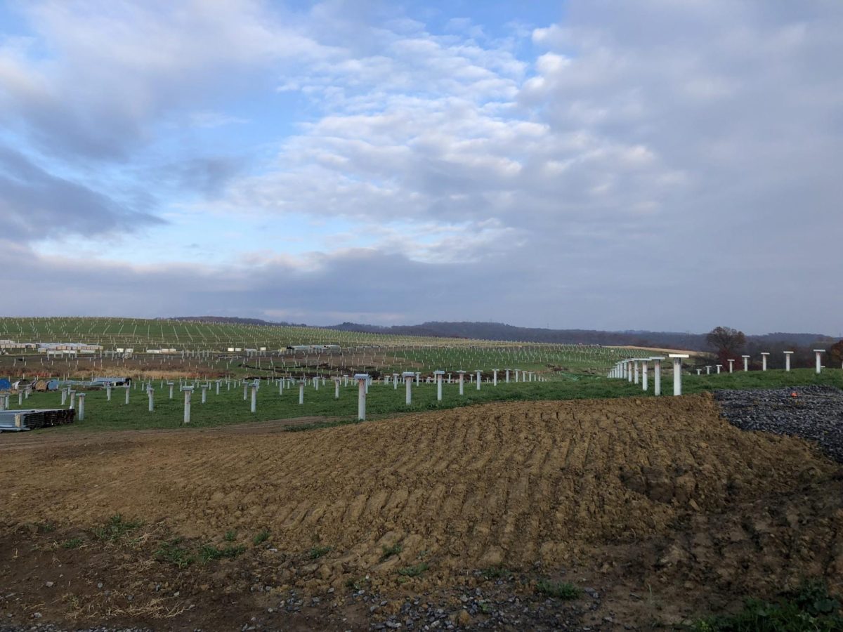 The Gaucho Solar project under construction near the Pittsburgh International Airport.