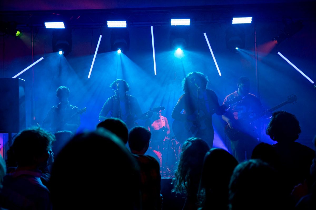 Pitter Patter performs at “Live from Oakland: Genesis” in Atwood Church on Saturday night.